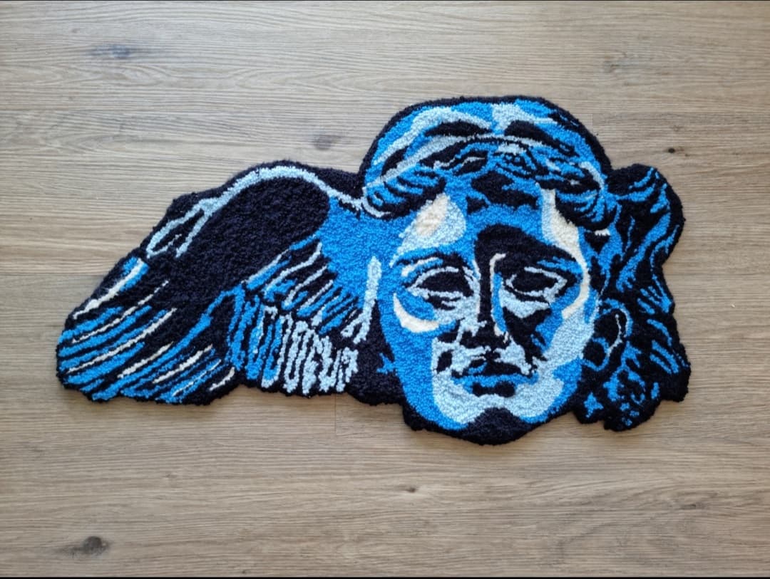 Tapis Tufté à la Main – Hypnos, Dieu du Sommeil ������