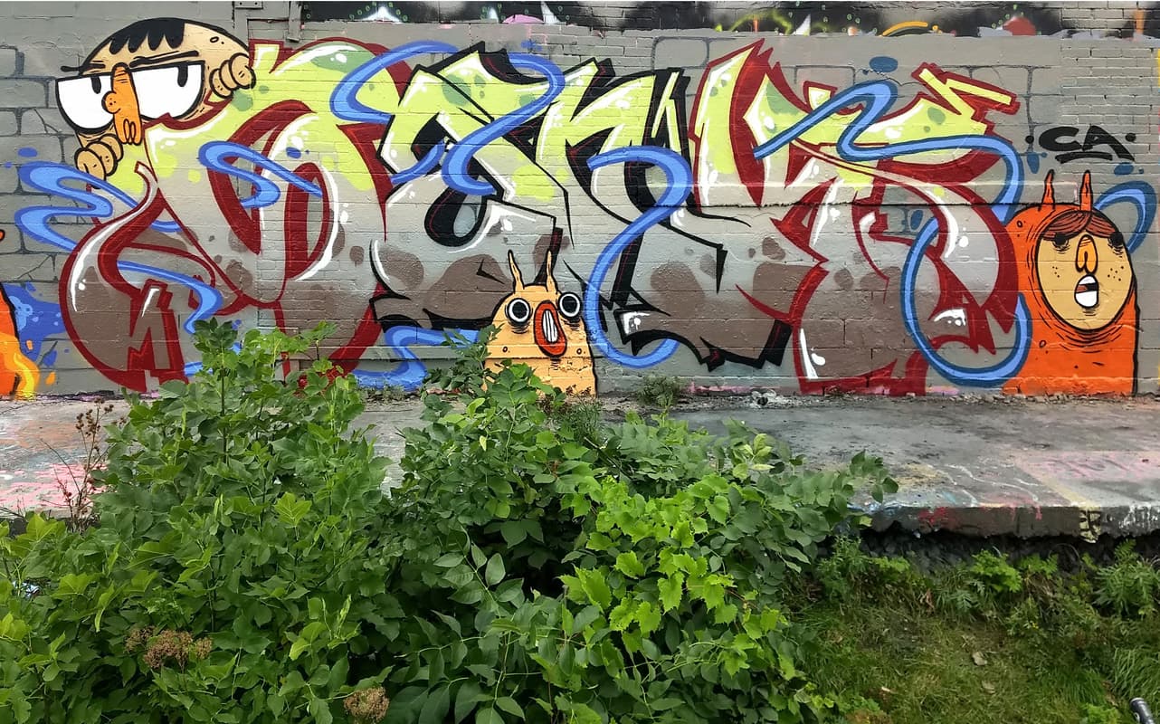 Sank featuring characters by Astro, in Rosemont