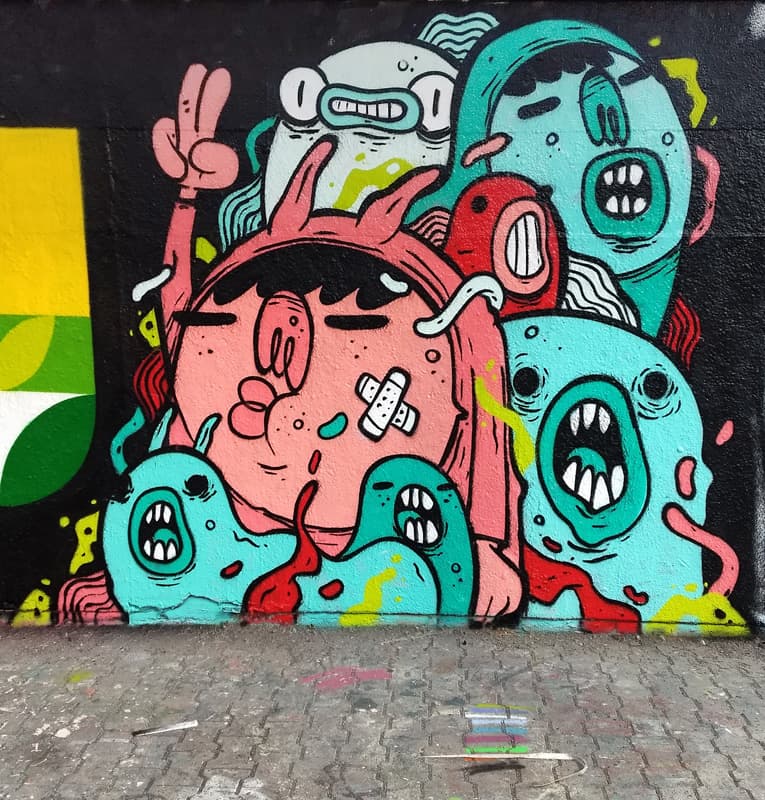 Astro at the PSC legal graffiti wall