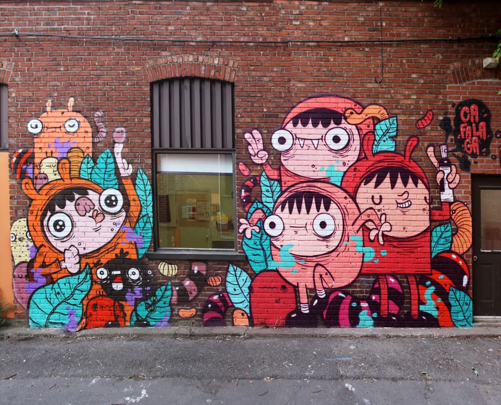 Astro in a Hochelaga alley (detail 3/3)