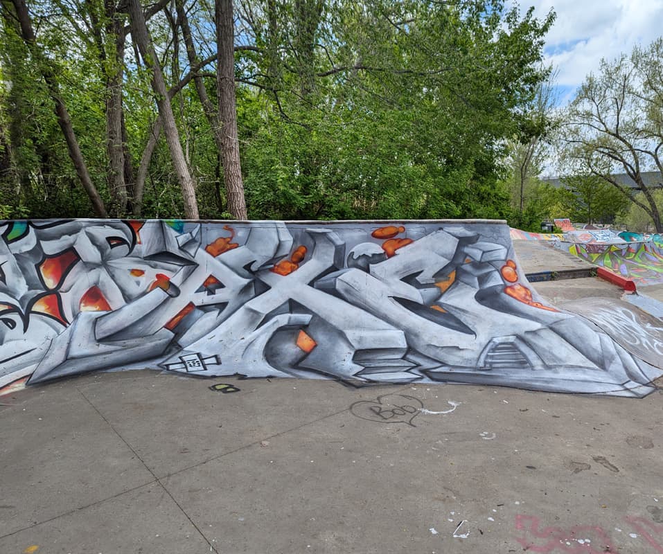 Axe's contribution to the prod put together to save the Projet 45 skatepark