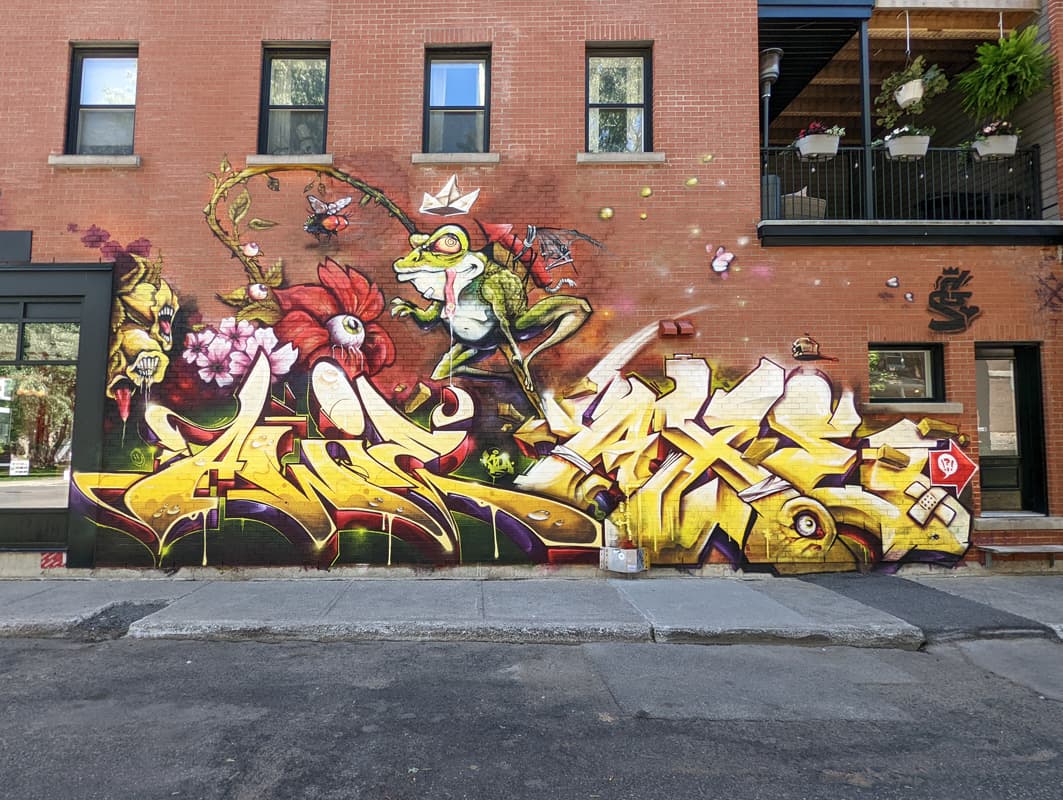 Awie and Axe Lalime collaboration in St-Henri