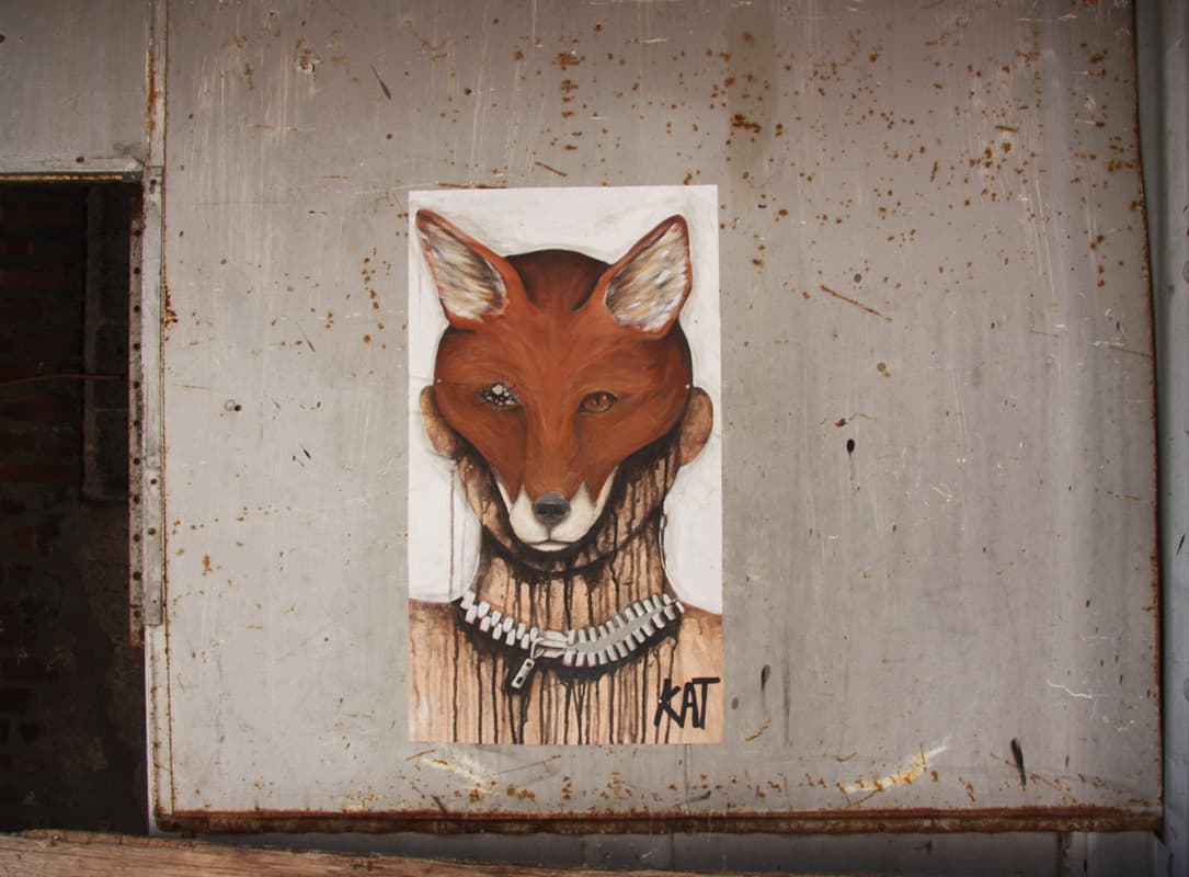 Kat wheatpaste