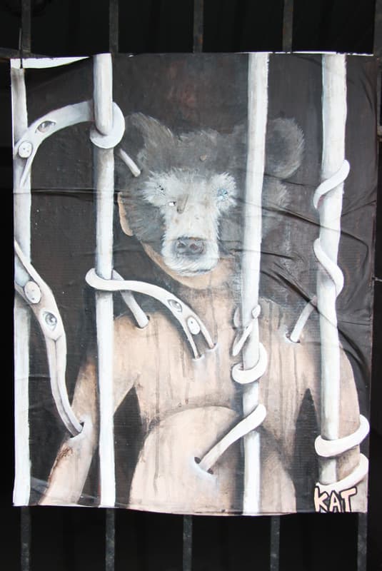Kat, pasted poster rue St-Dominique