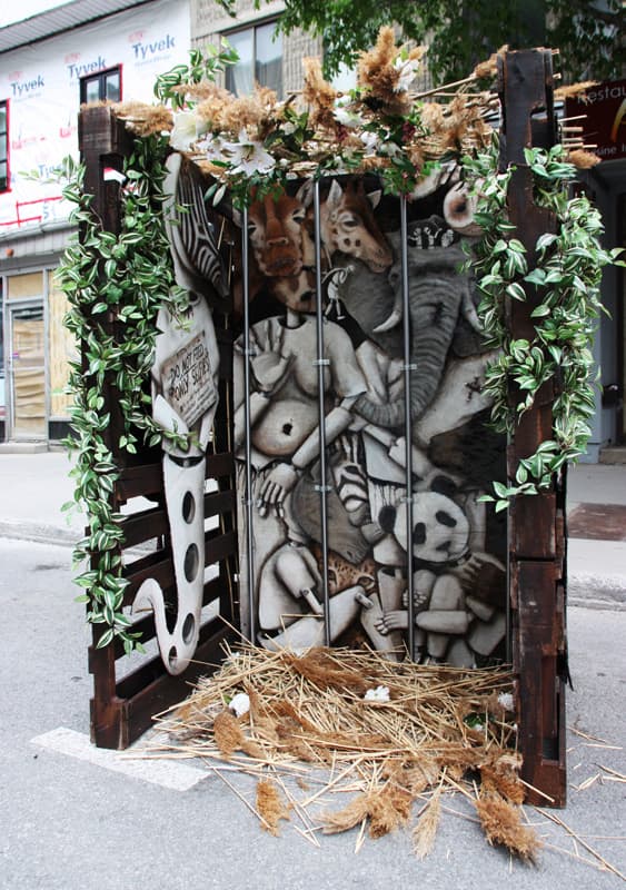 installation by Kat for the 2016 edition of Mural Festival