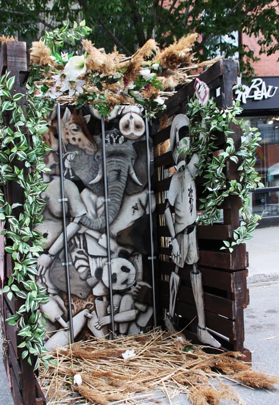 installation by Kat for the 2016 edition of Mural Festival