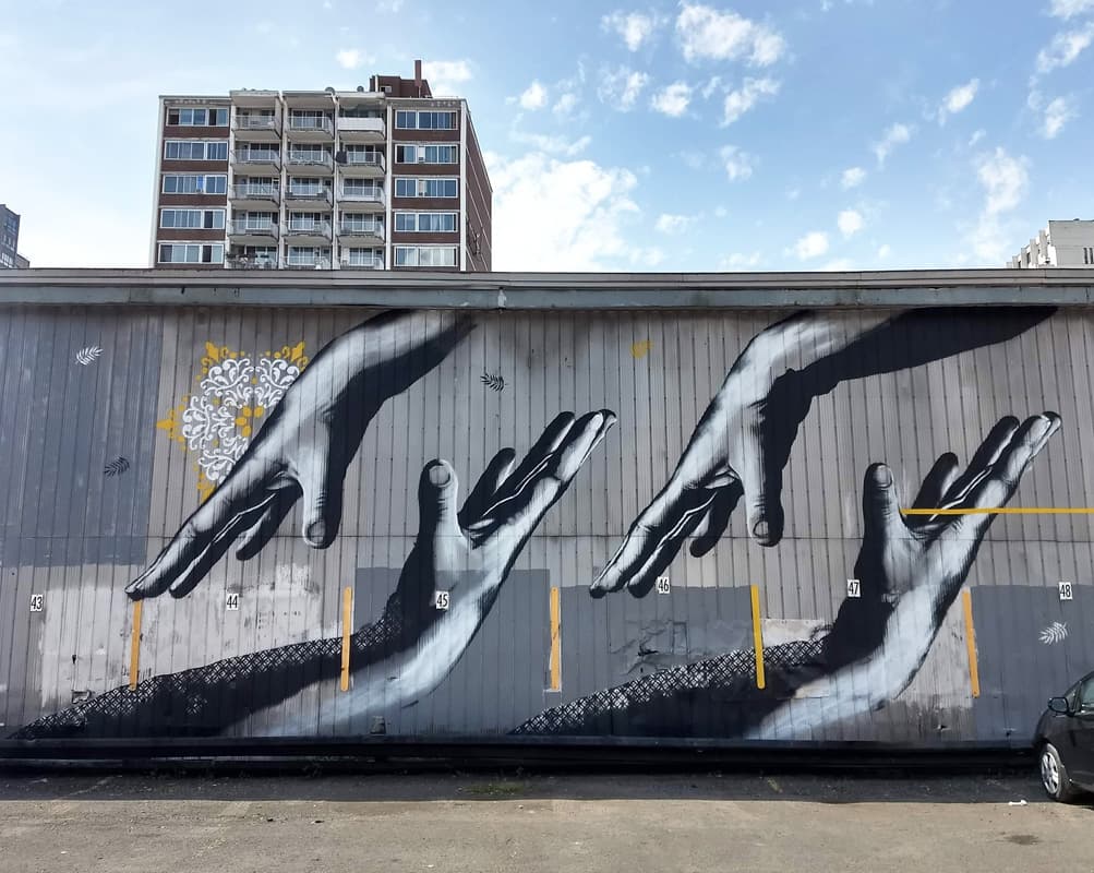 downtown mural by Mateo, detail