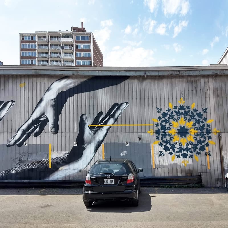 downtown mural by Mateo, detail