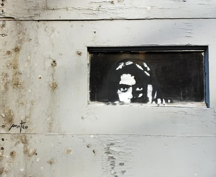 Mateo stencil in Mile End