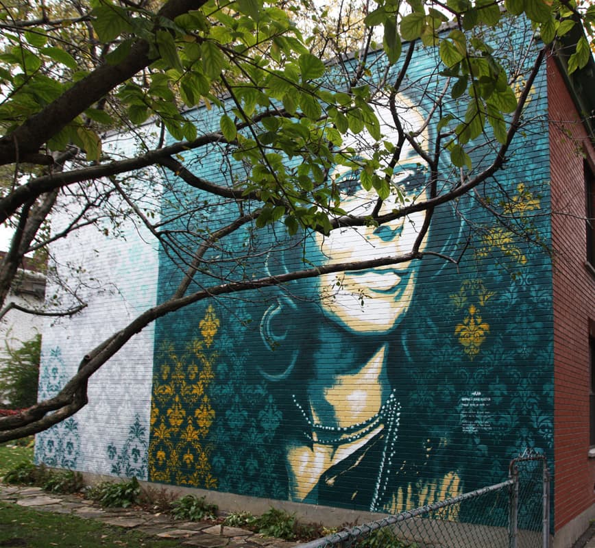 Mateo mural in Centre-Sud, for Mu