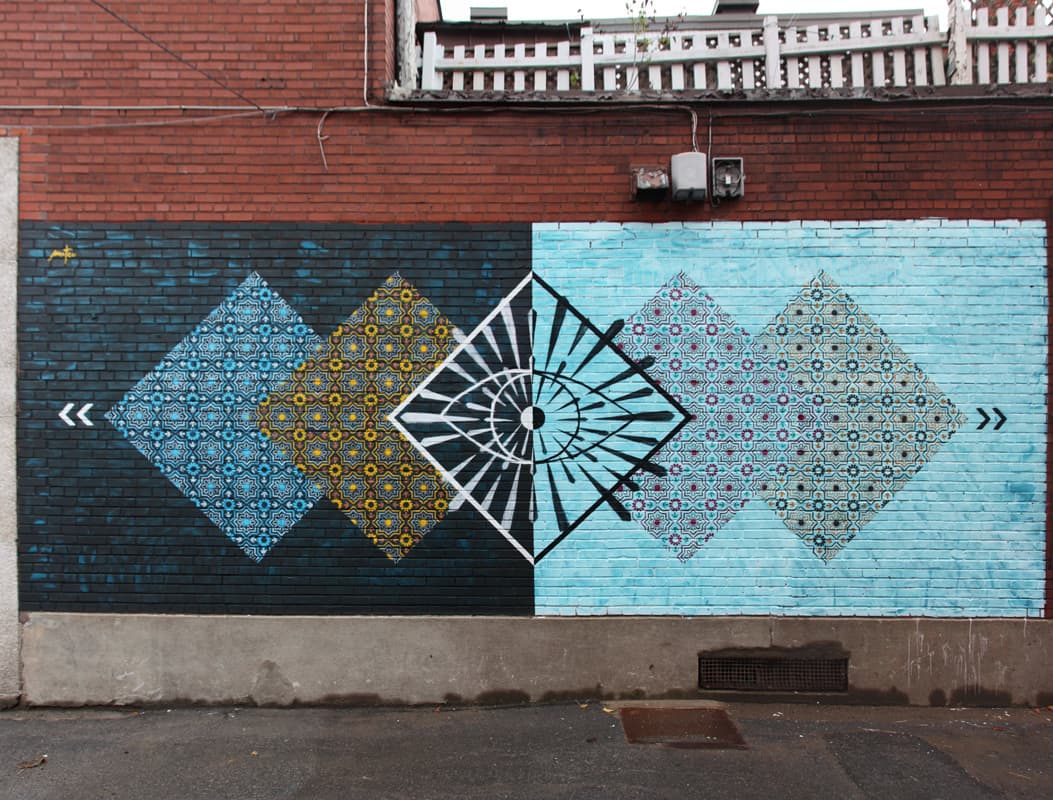 Mateo stencils in Villeray