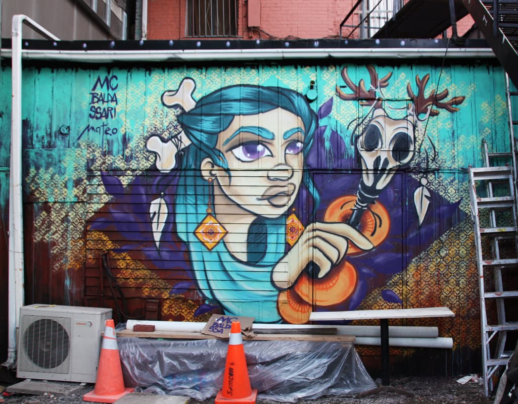 Collaboration between MC Baldassari (character) and Mateo (around character) for the 2016 edition of Under Pressure