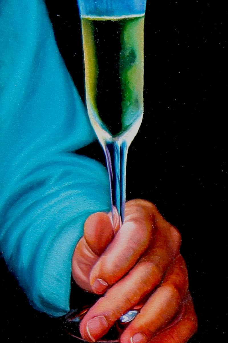 Toast au champagne