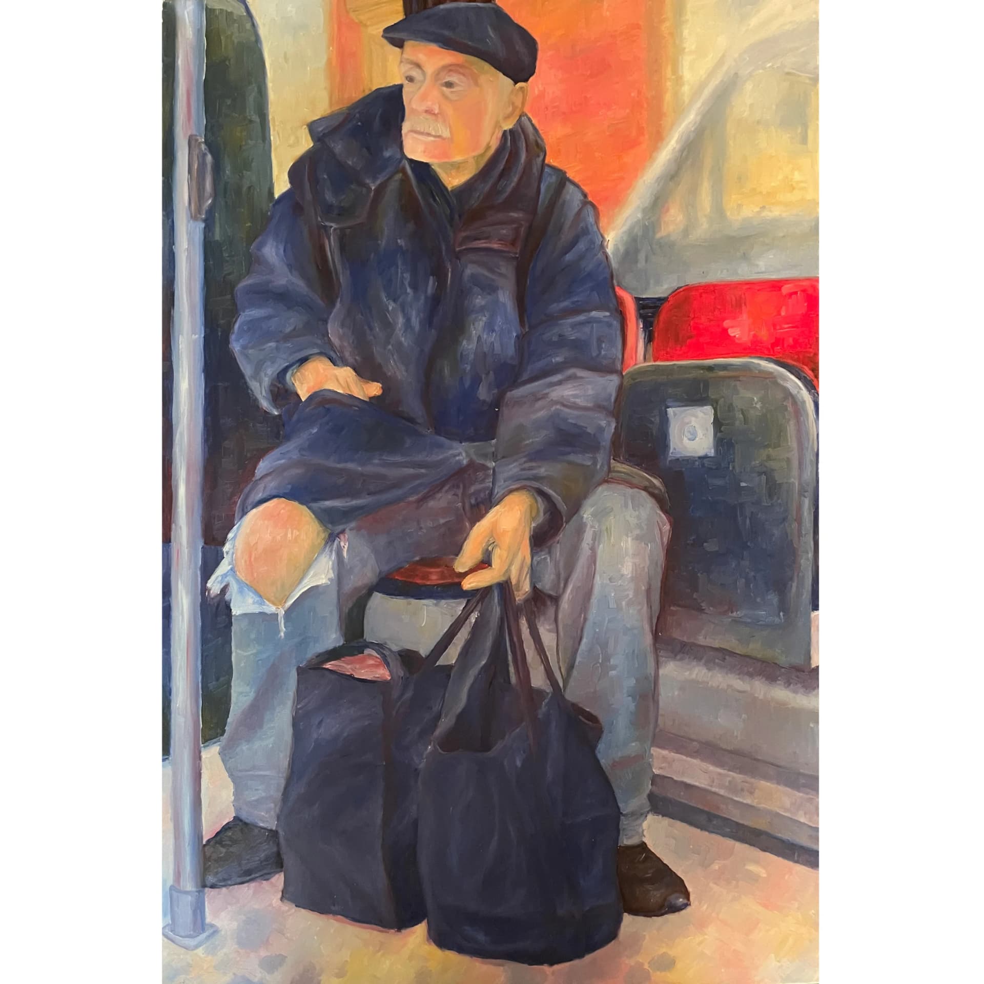 Homme dans l'autobus