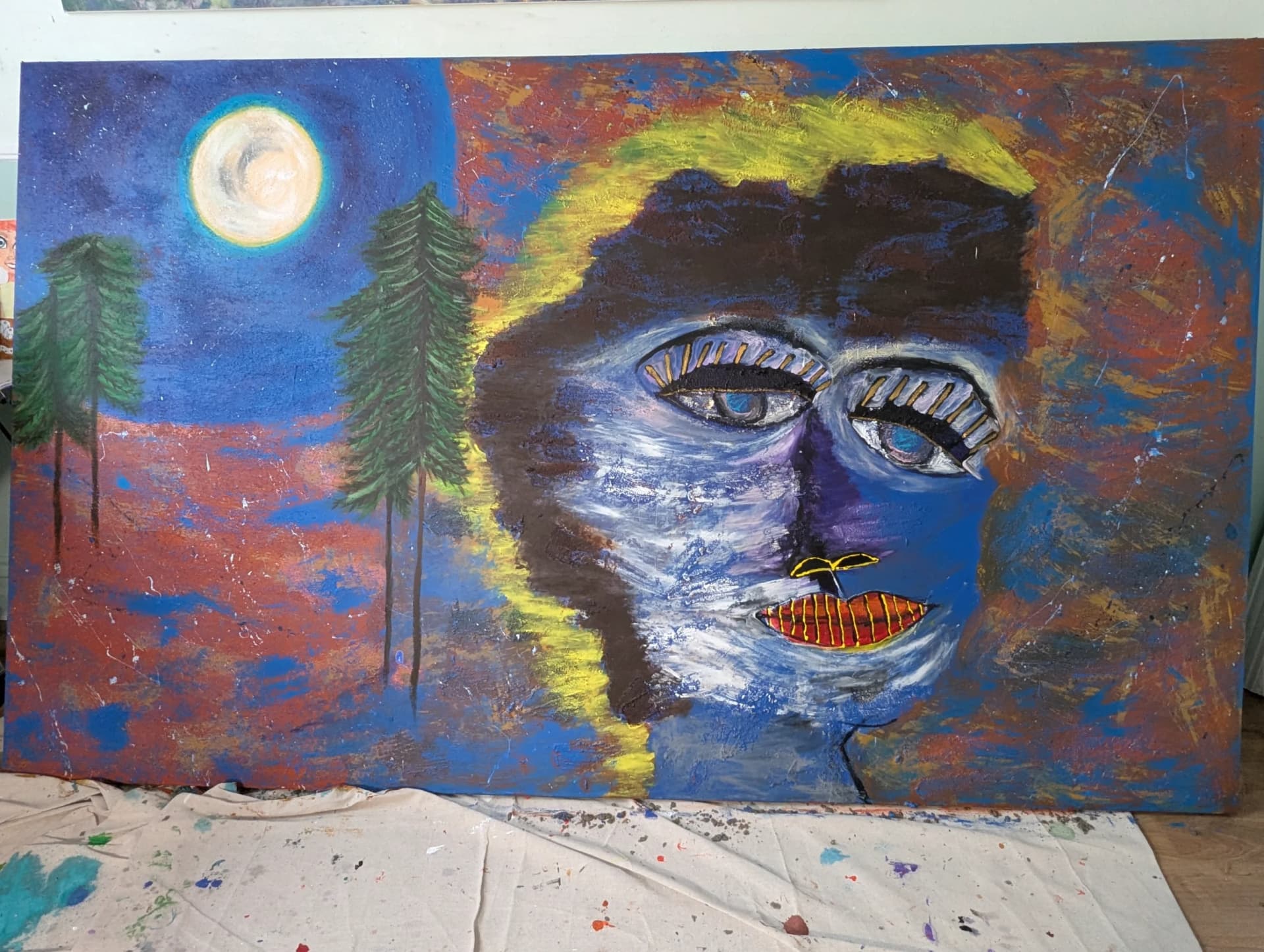 Femme dans la nuit
