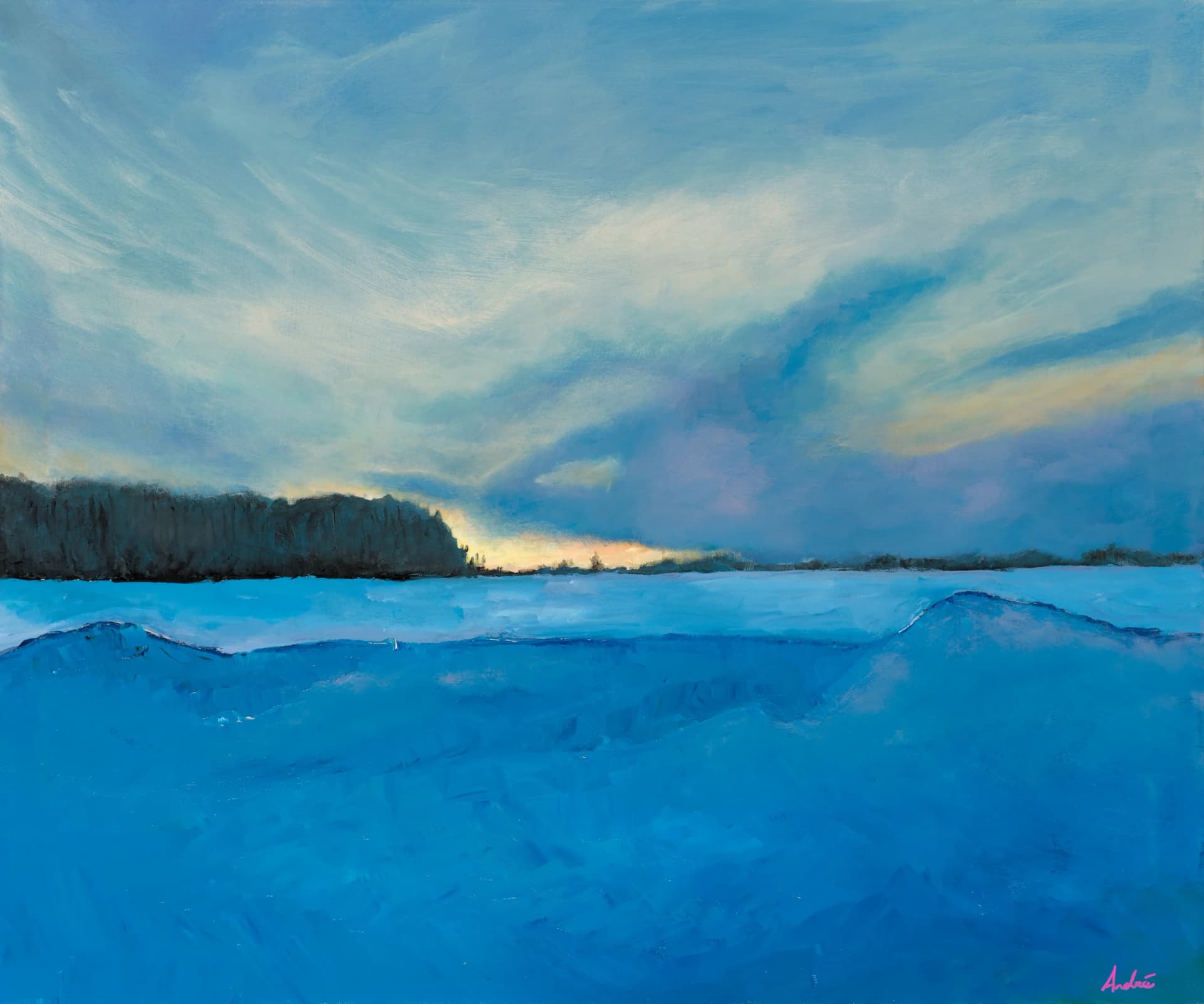 Mirabel (coucher de soleil sur neige)