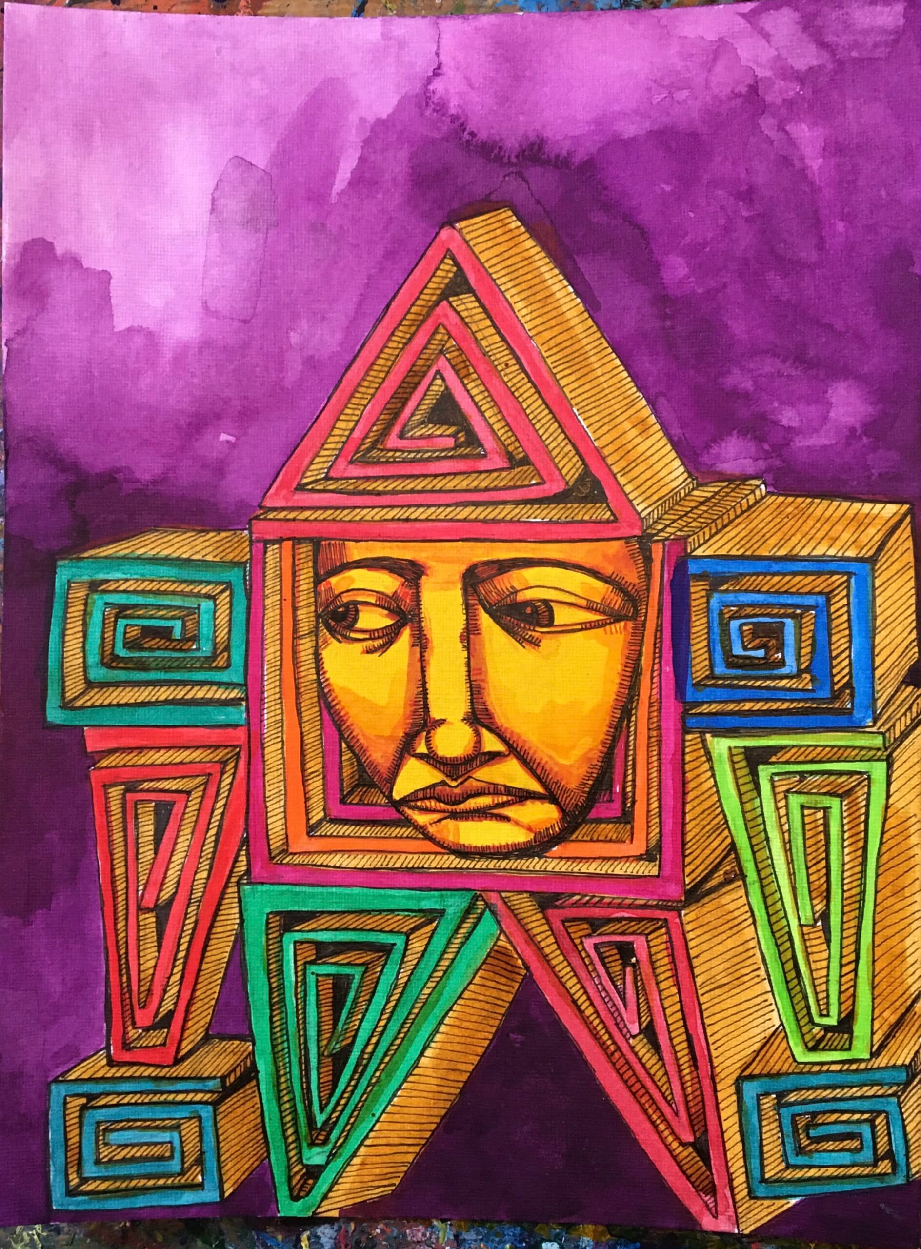 Geometric robot man