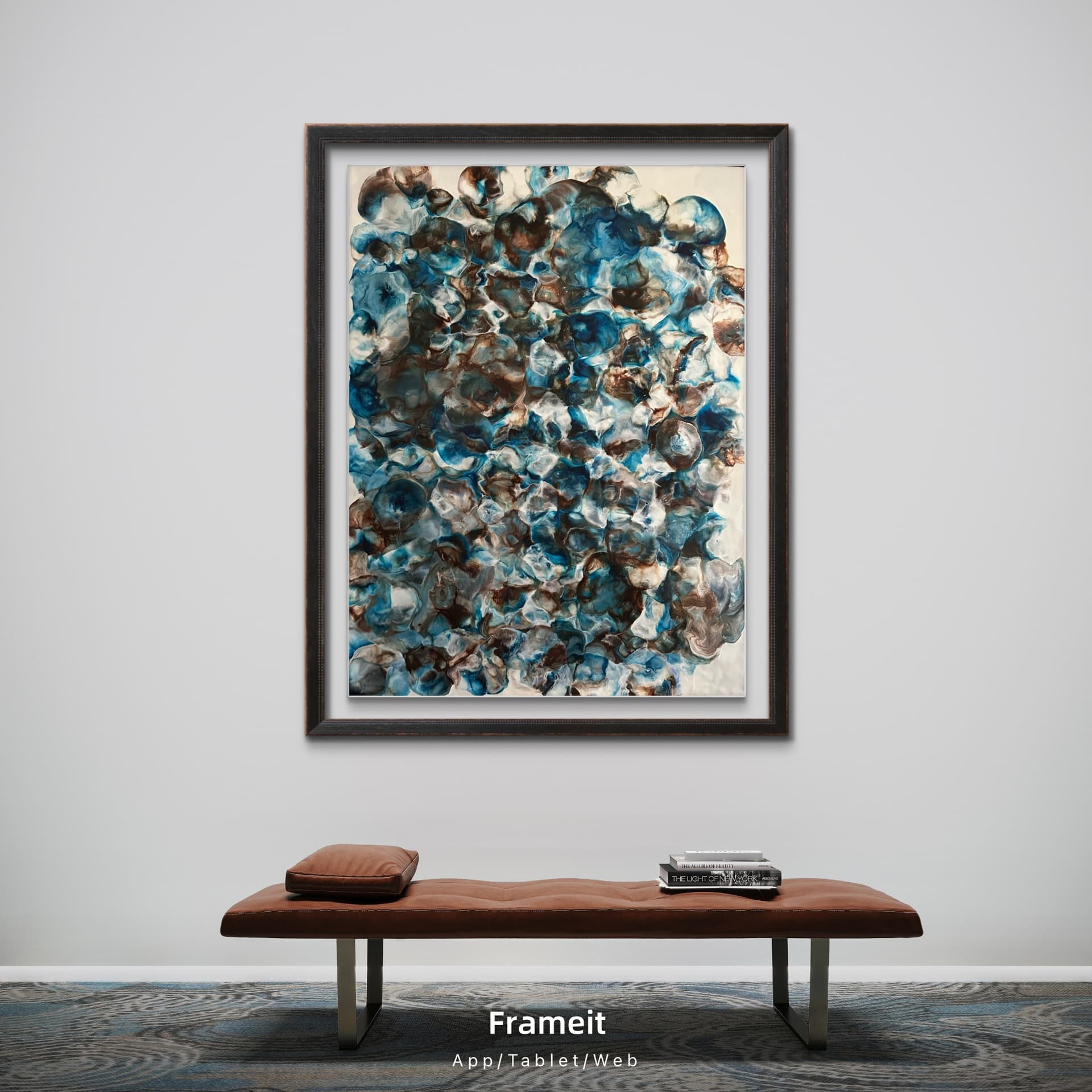Implosion de bleue et ambre