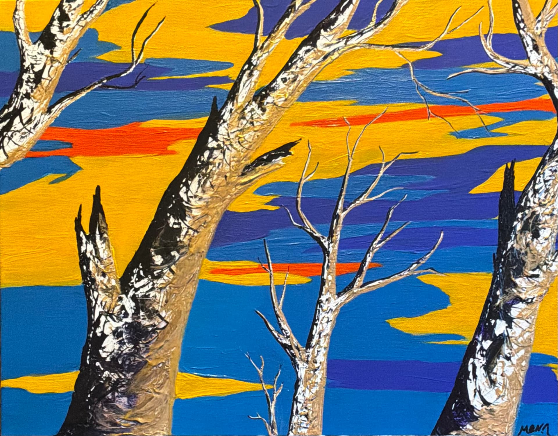 Five birches