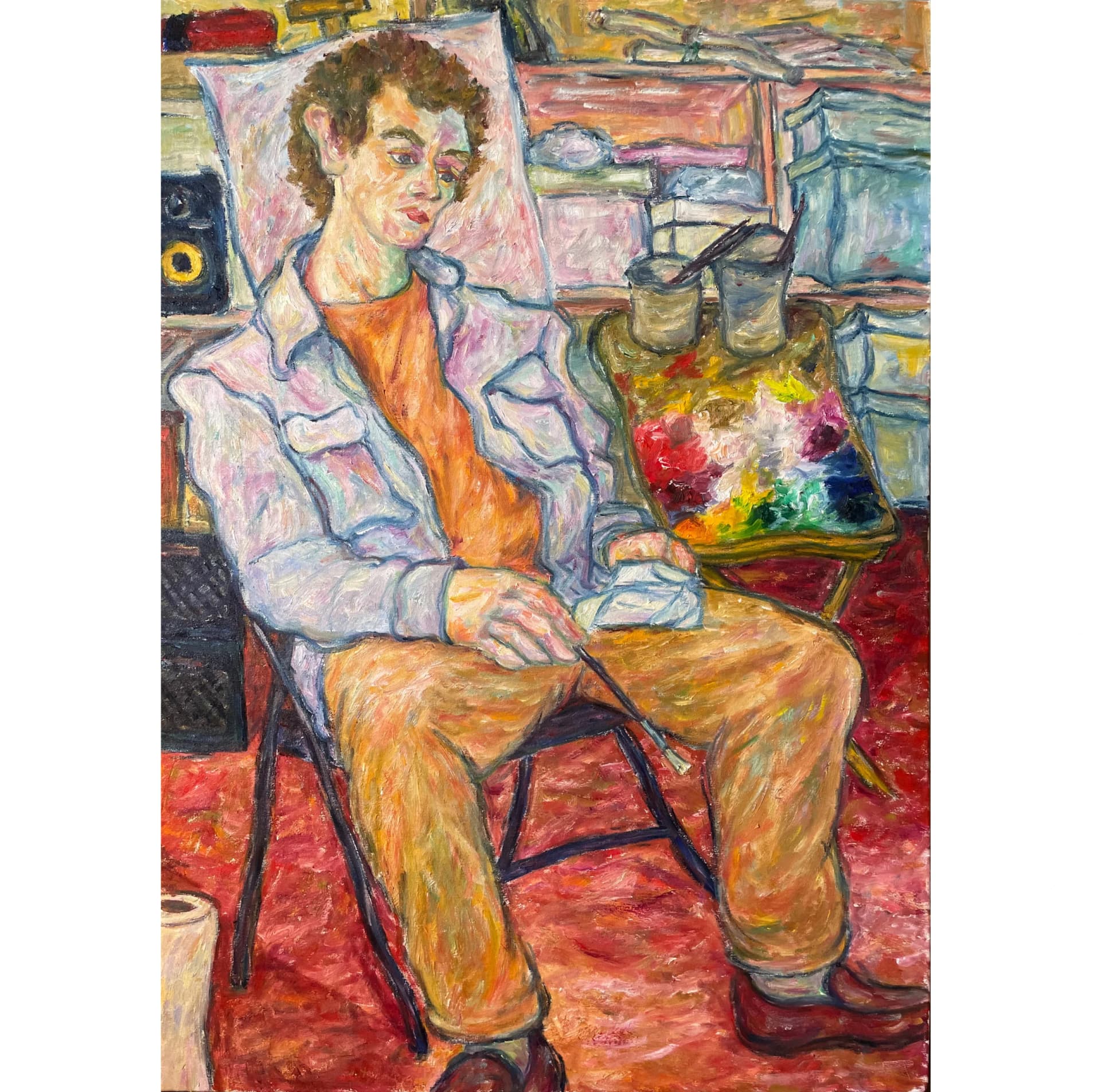 Artist-Autoportrait dans Atelier