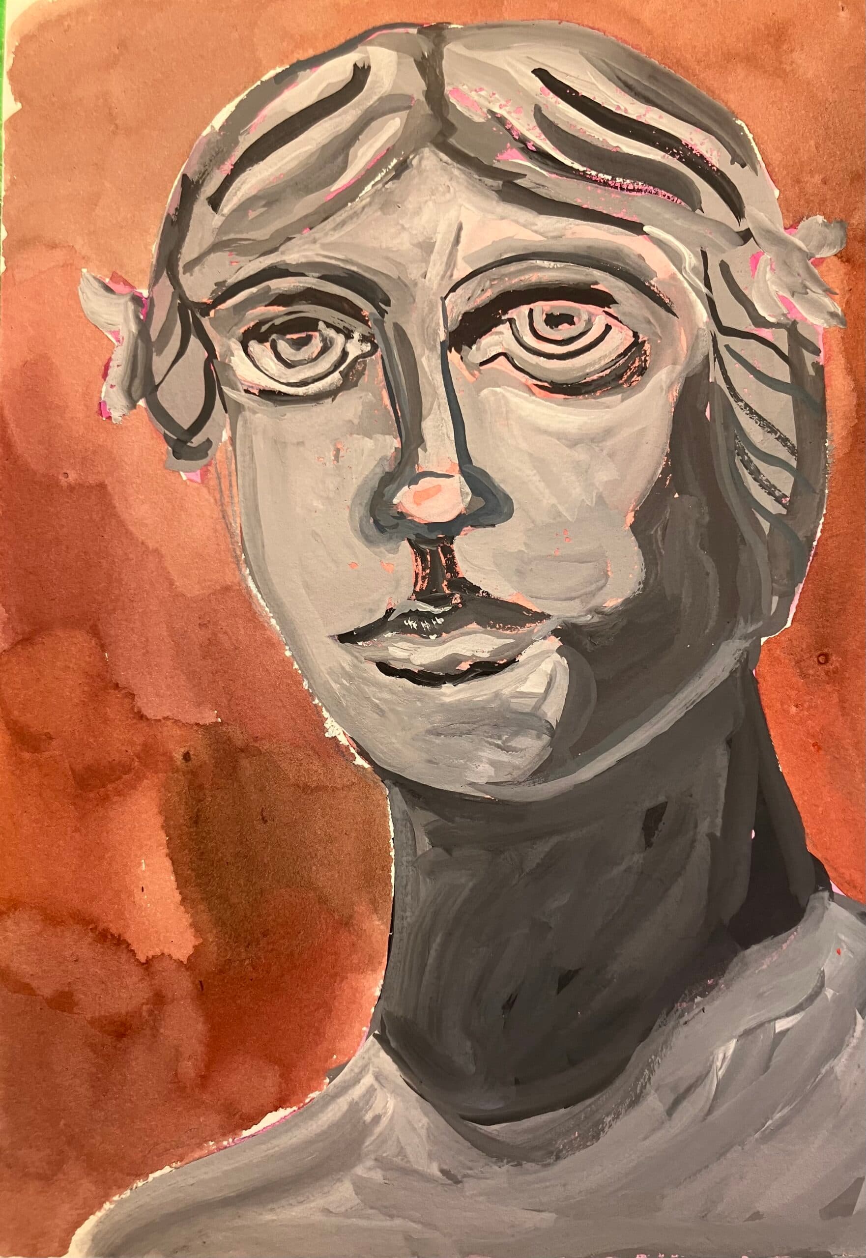 Artist-Portrait d’une femme grise