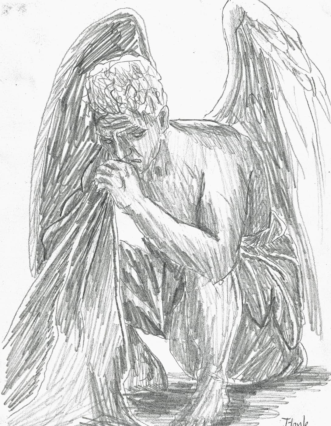 Étude – La tentation de Saint Antoine – La colère