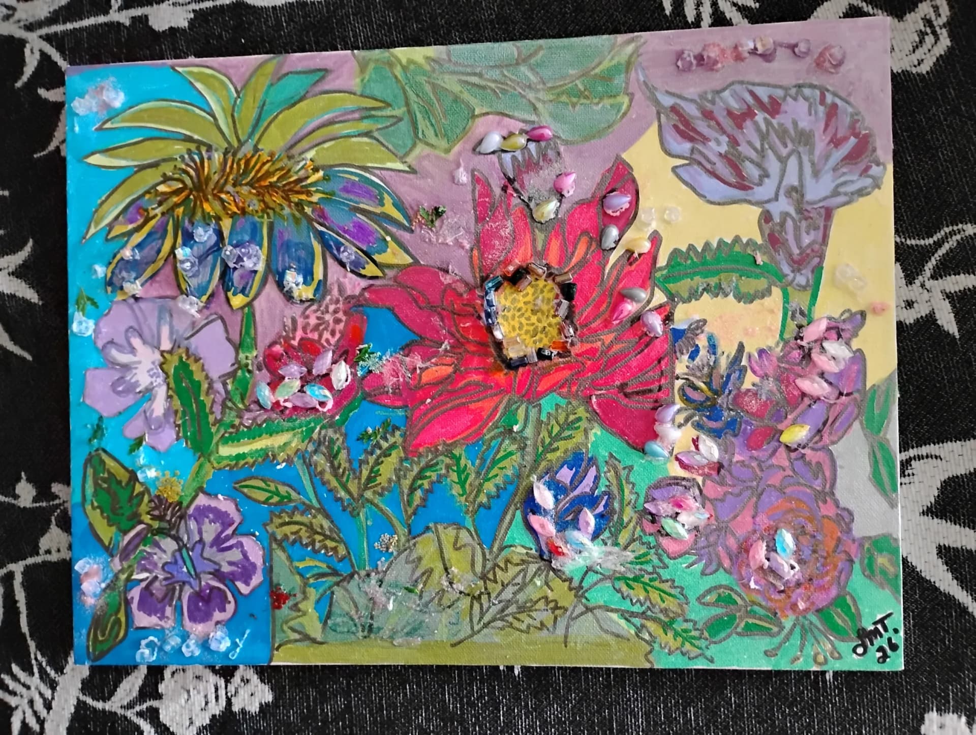 Artist-Beaded Flowers
