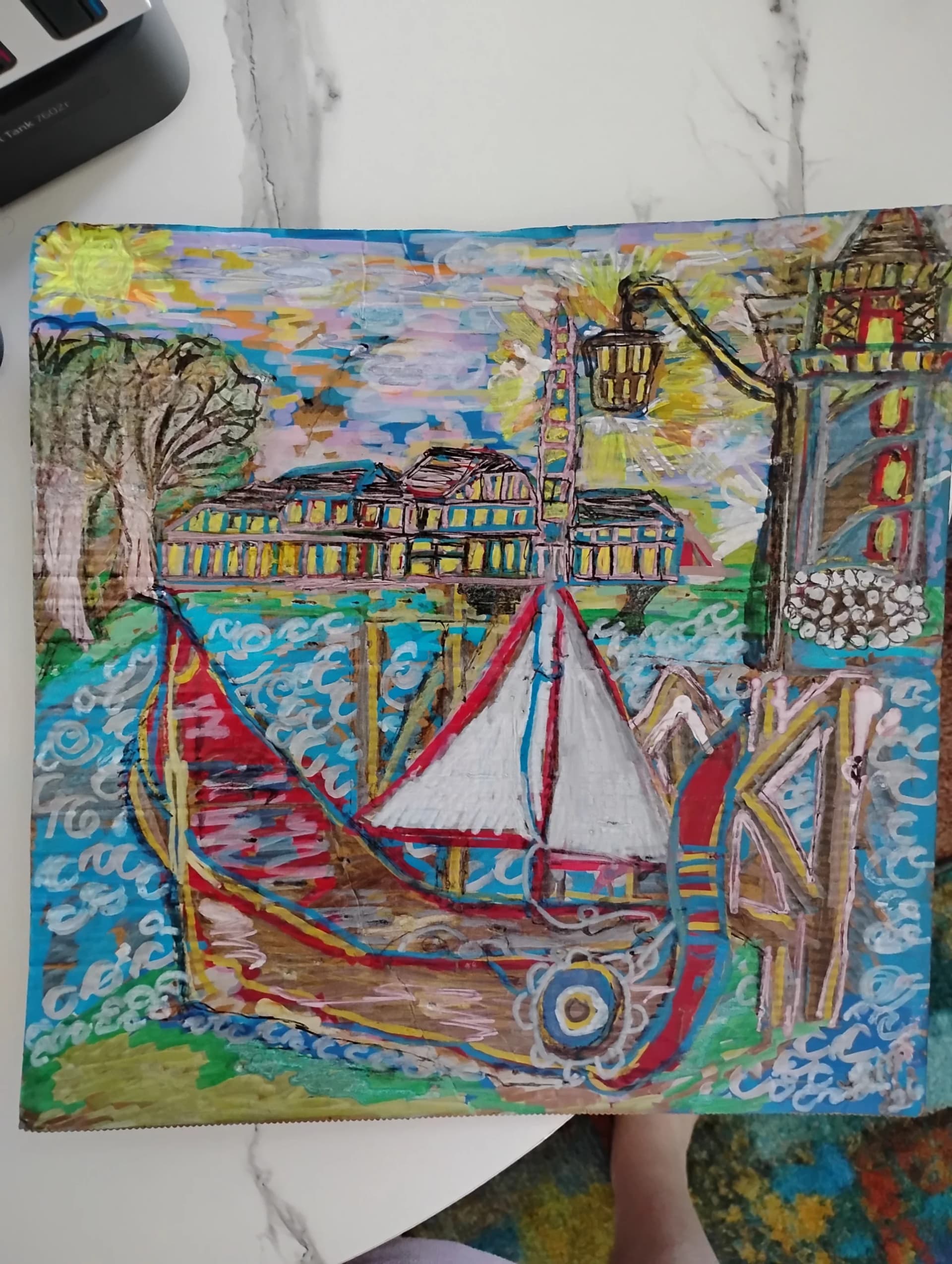 Artist-The glass house by the sea