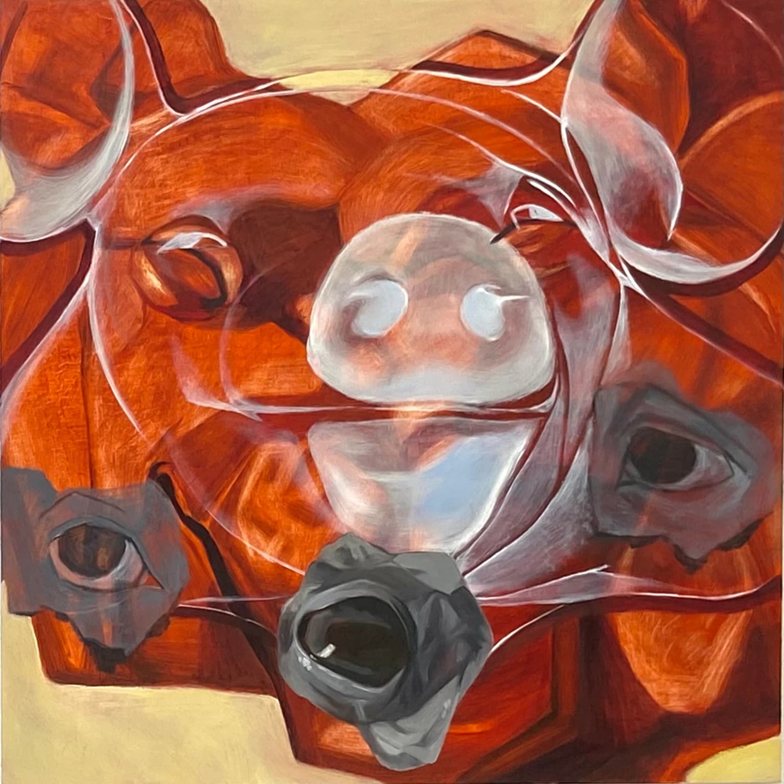 Artist-Pig head