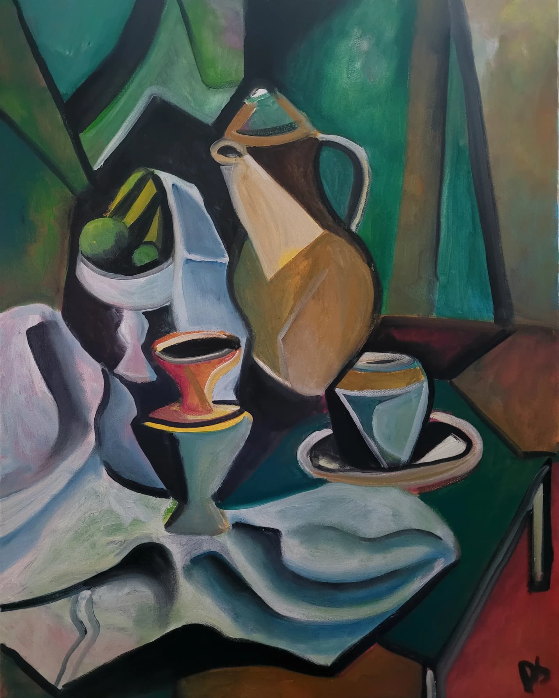 Artist-Cubism nature morte