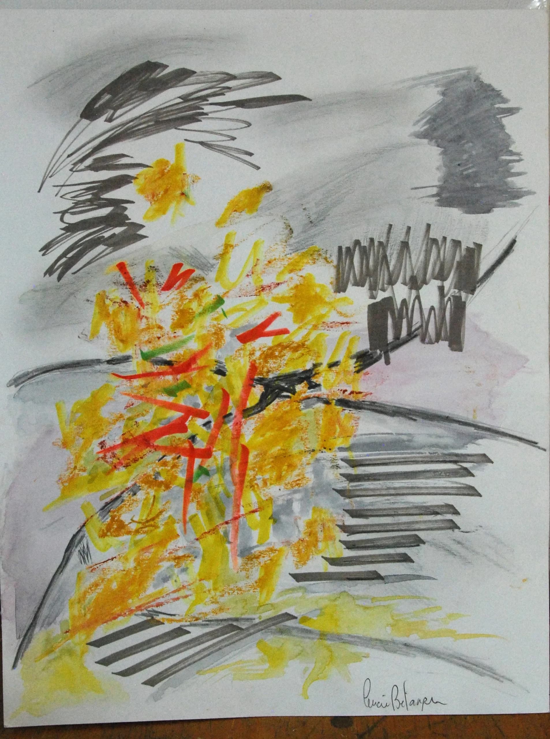 Artist-Jaune et gris au palais