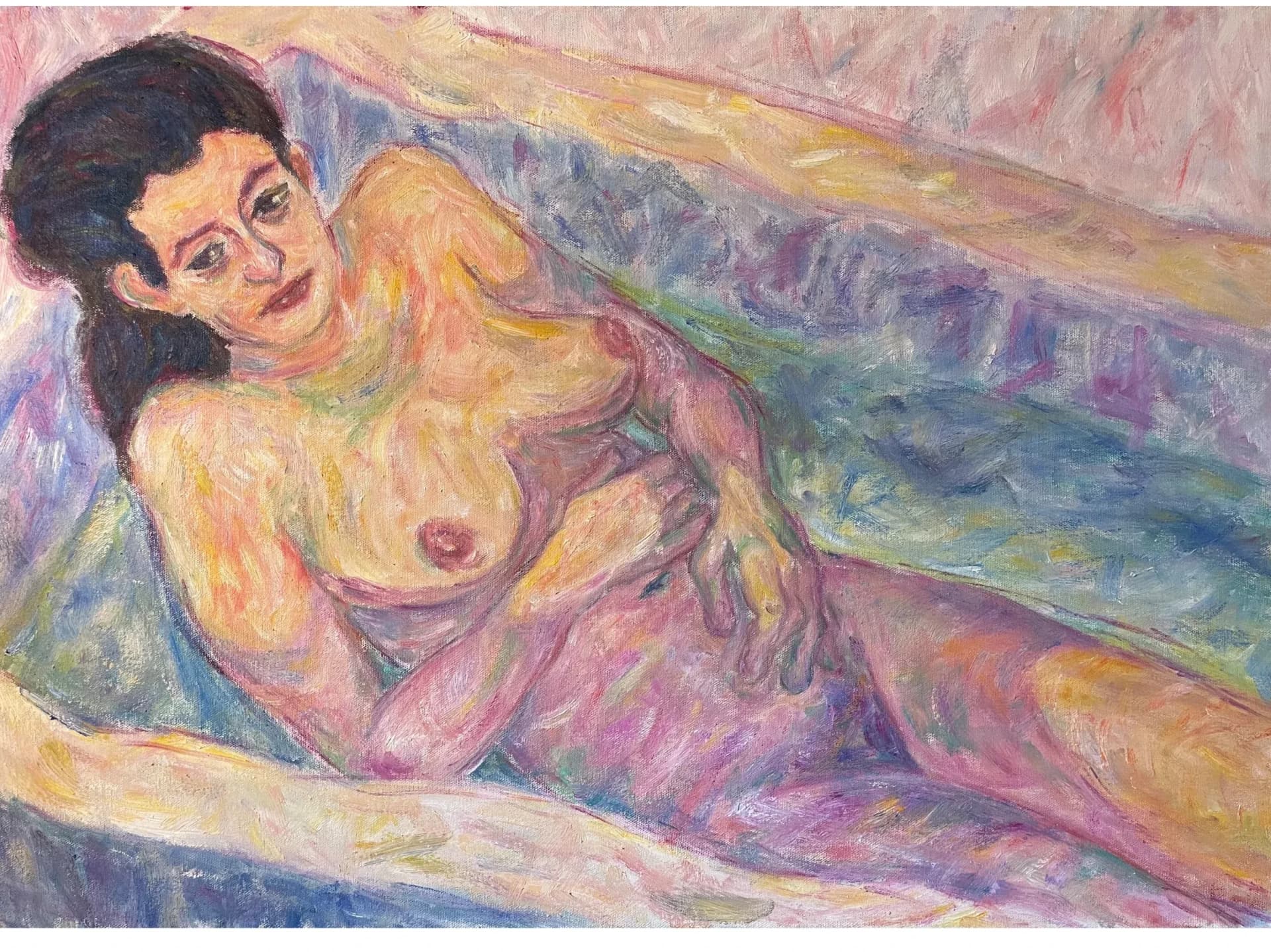 Nude portrait in the bath