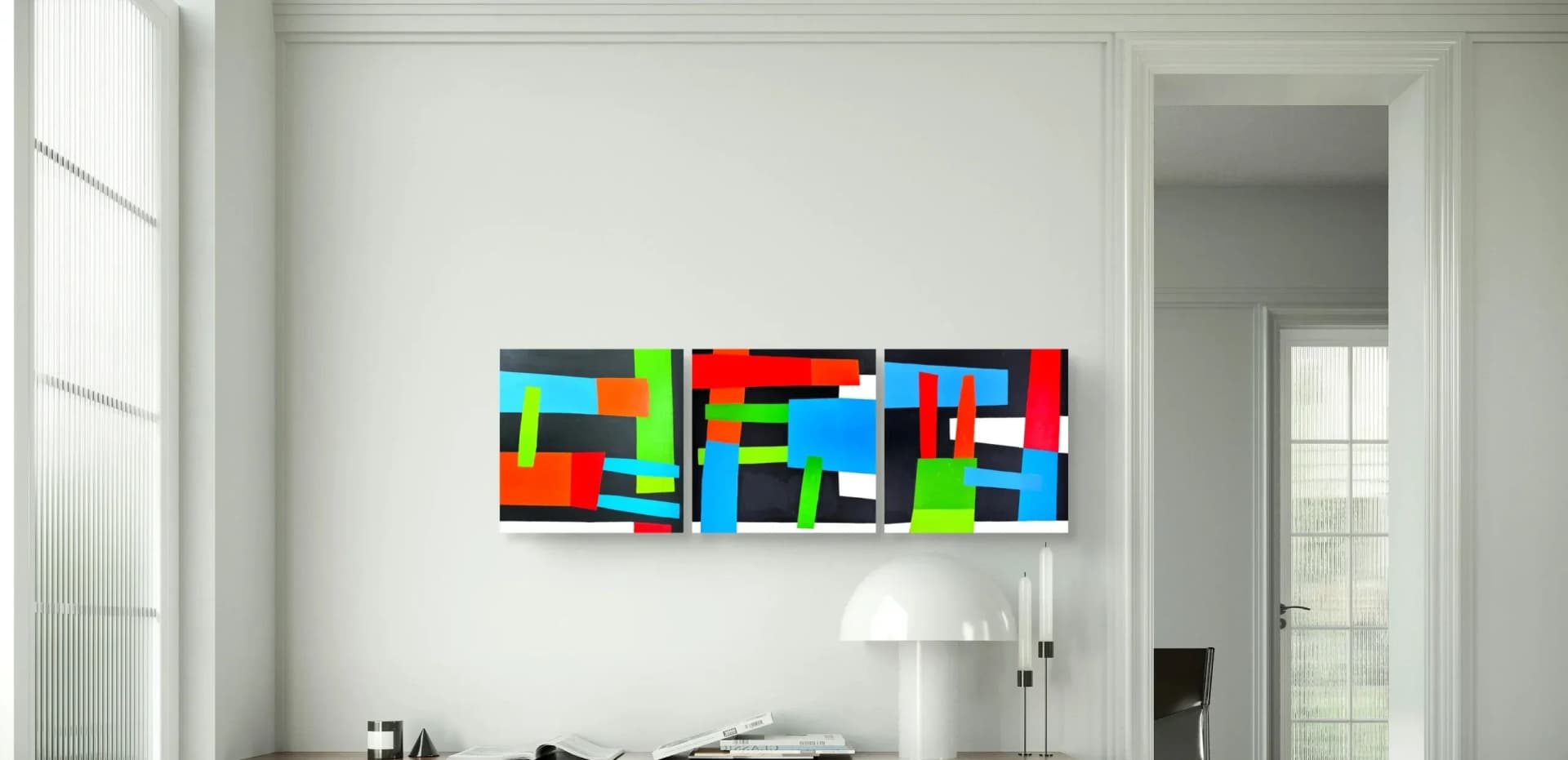 Barcelona, triptych