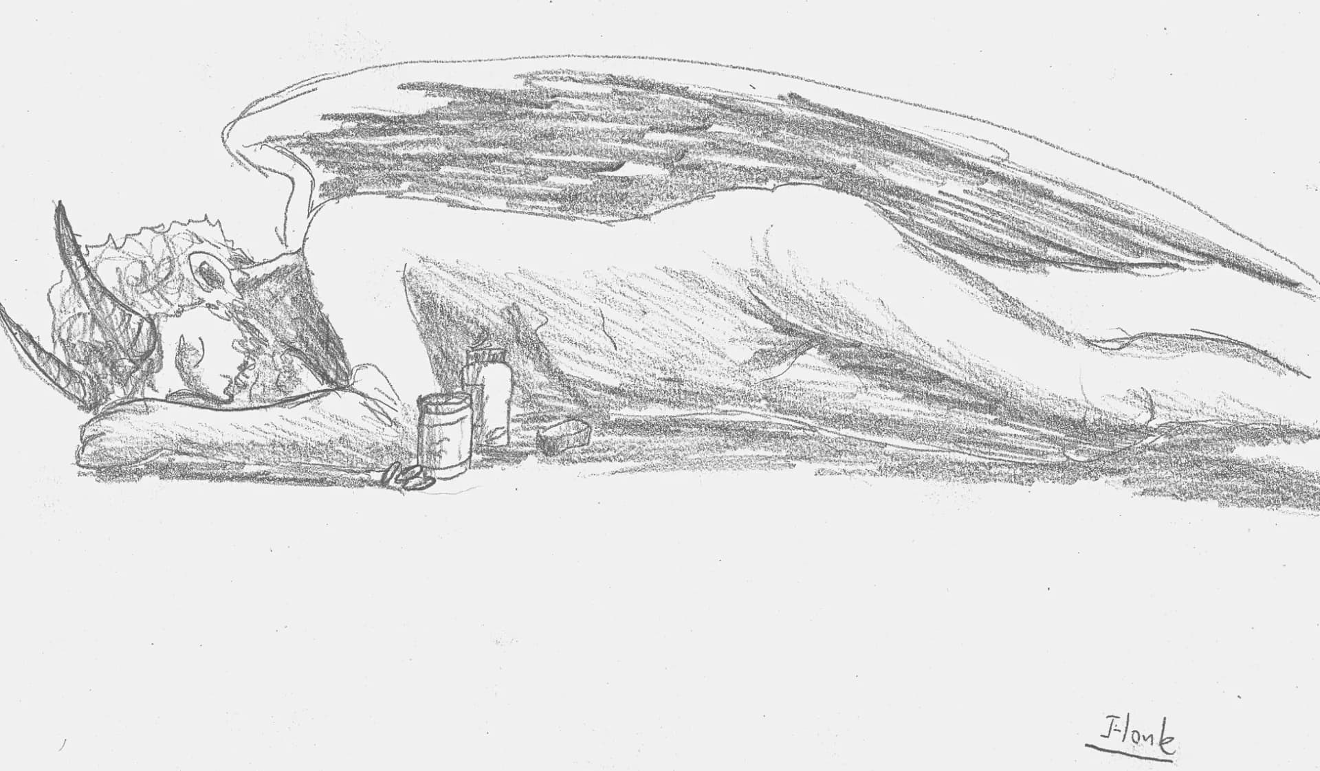 Study – The Temptation of Saint Anthony – Sloth