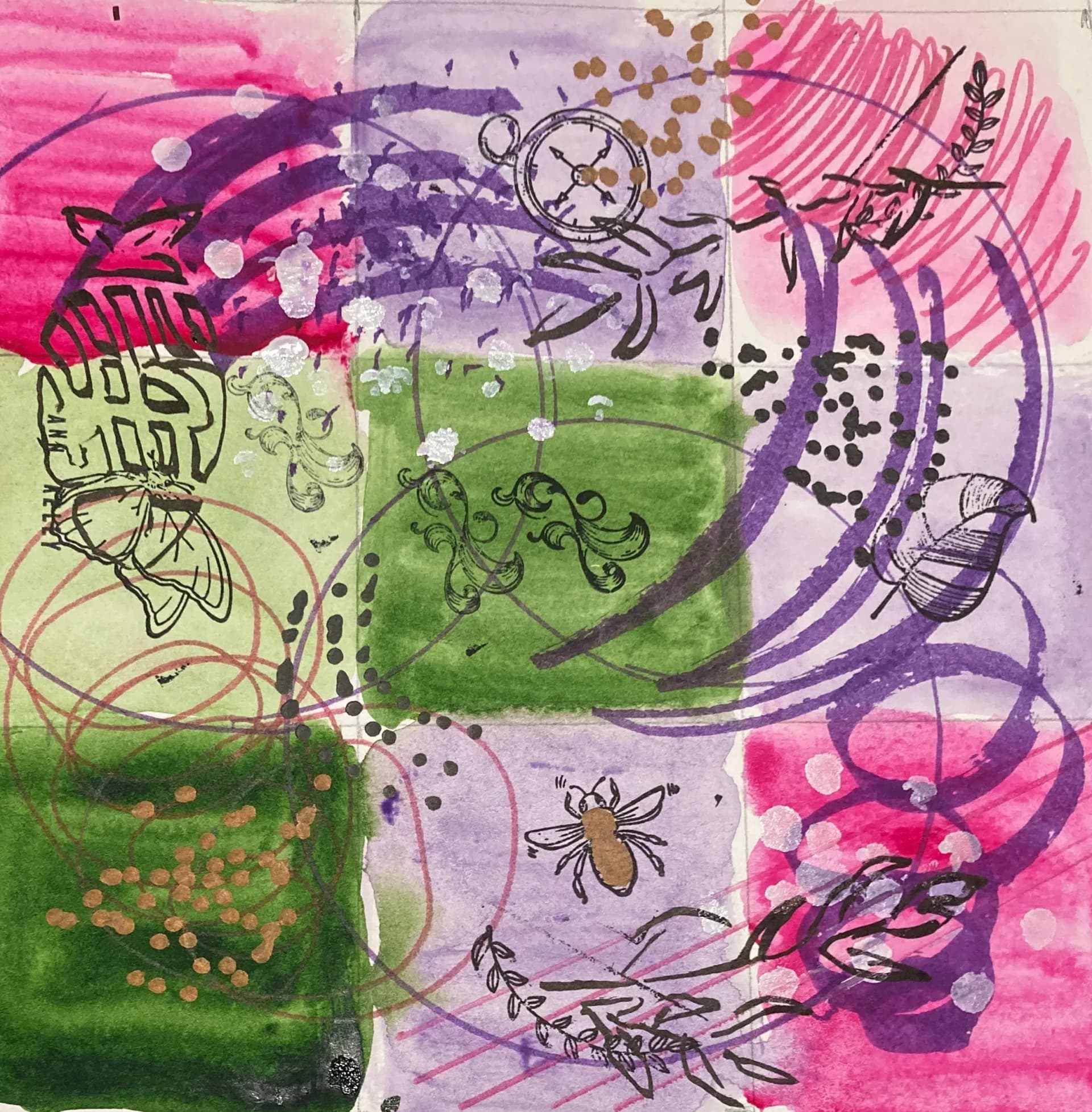pink doodles
