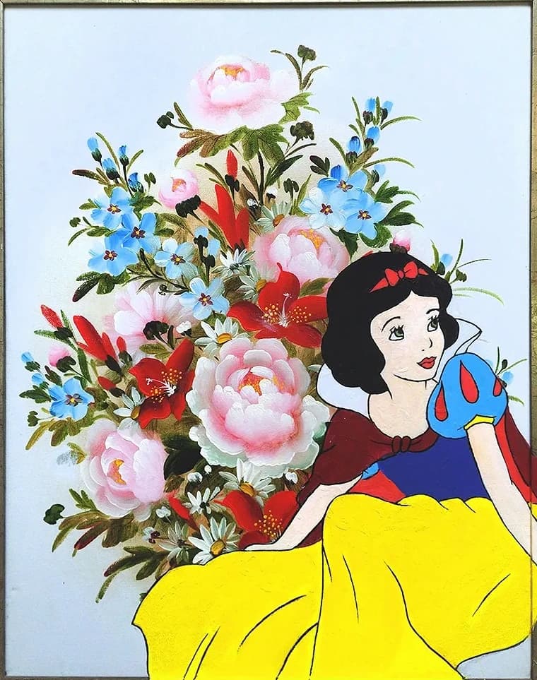 Snow White with Flowers