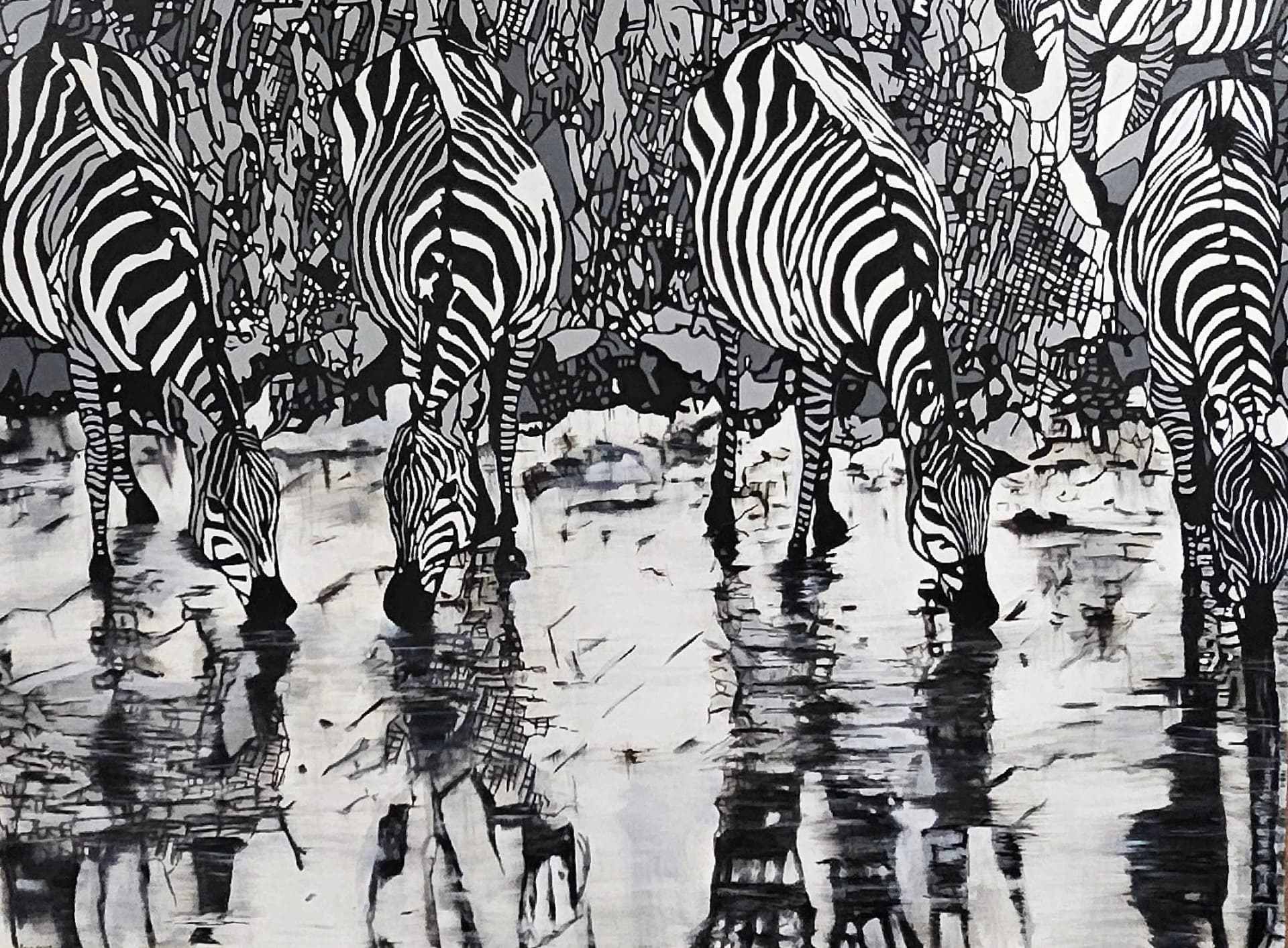le reflet du zèbre