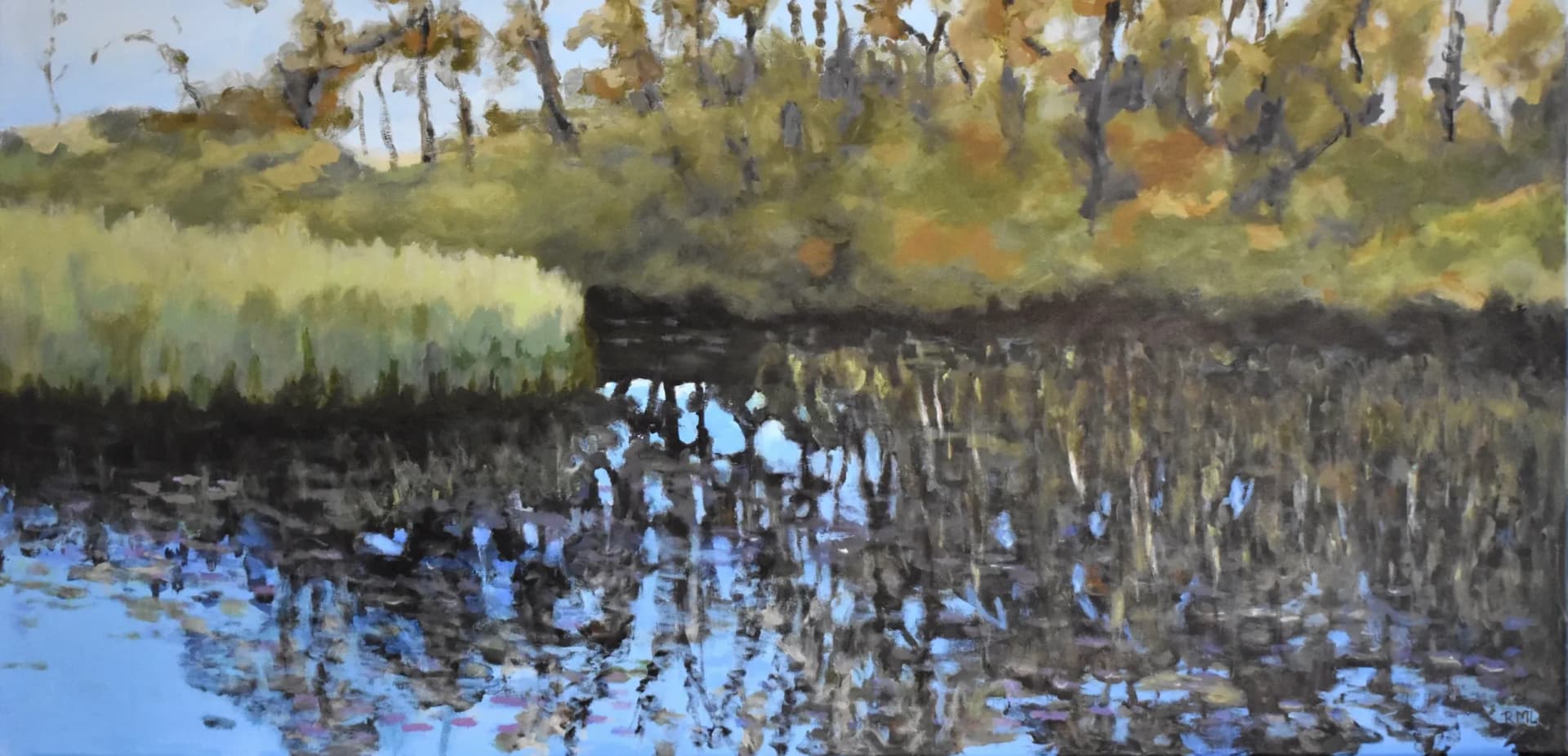 Farm Pond in Fall  No. 3