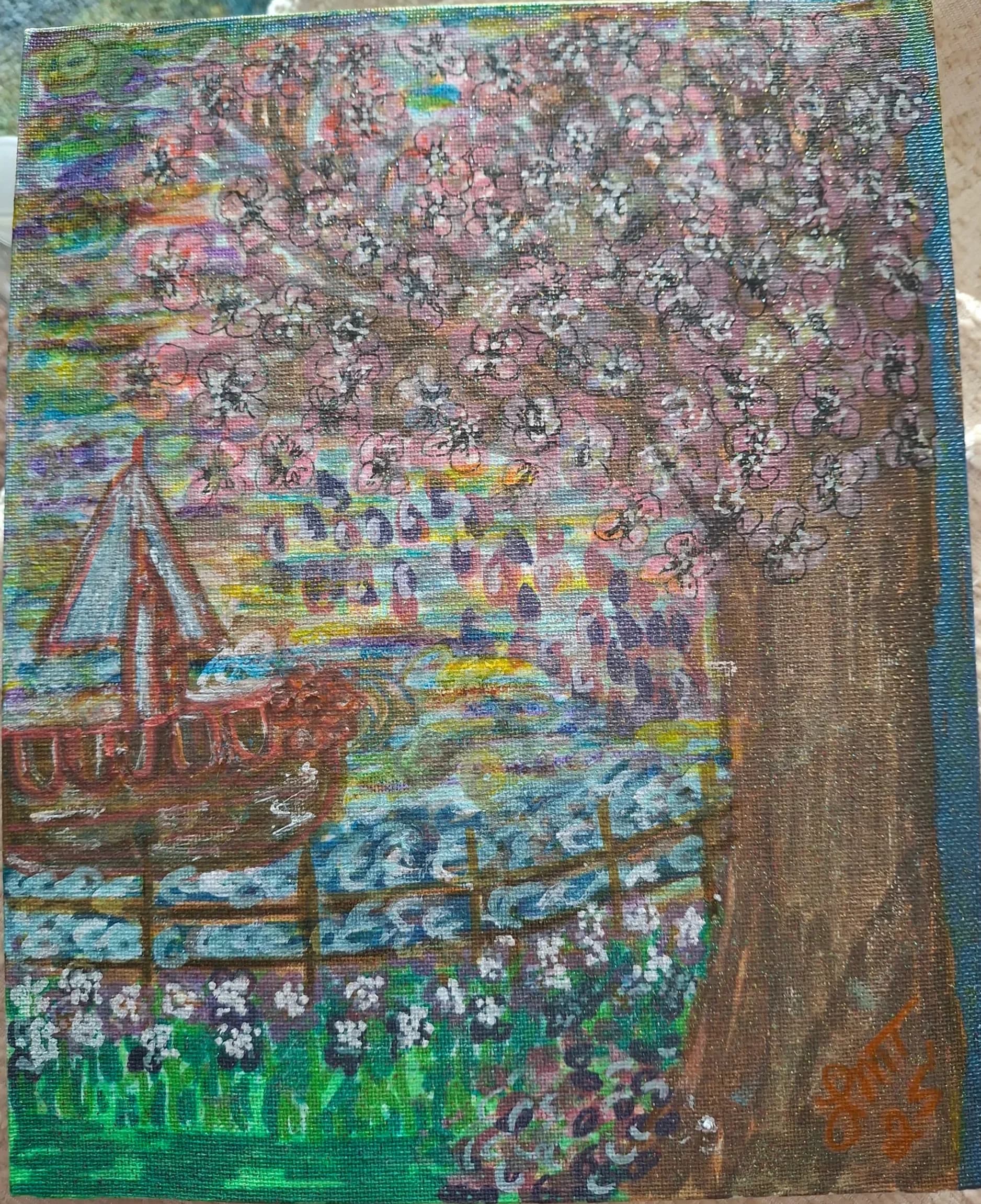 By the Cherry Blossom Tree