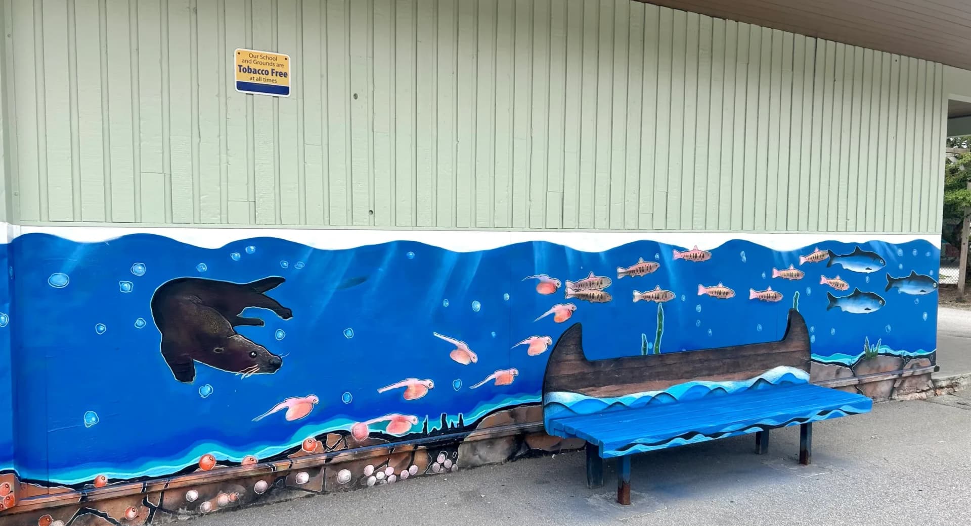 Murale — École Norval-Morrisseau, Vancouver