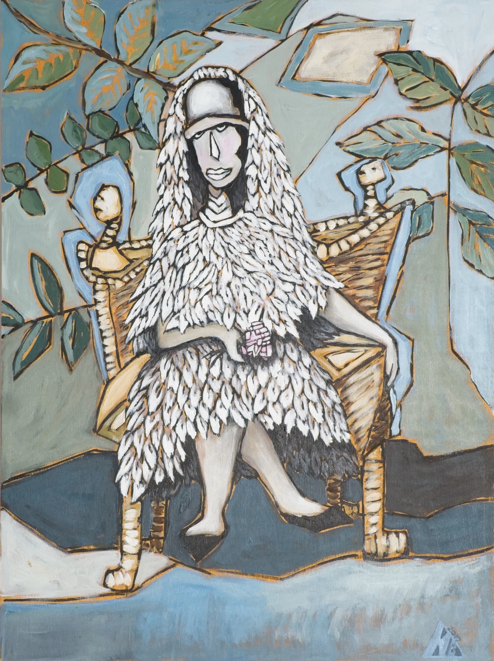 Artist-Mariée aux plumes