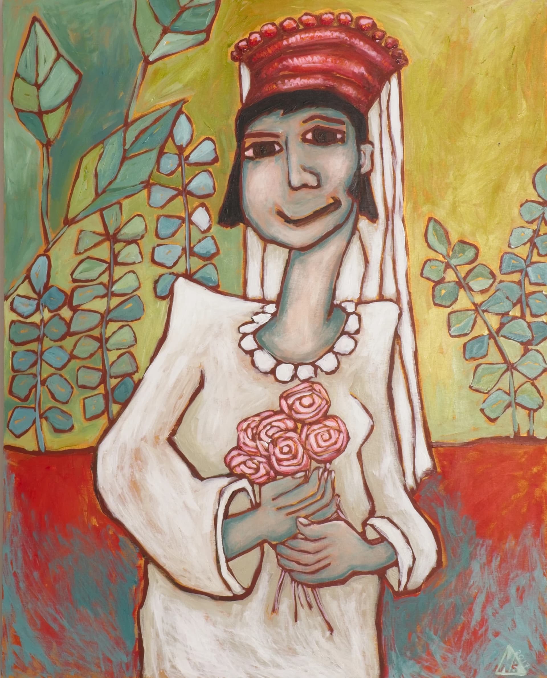 Artist-Mariée aux roses