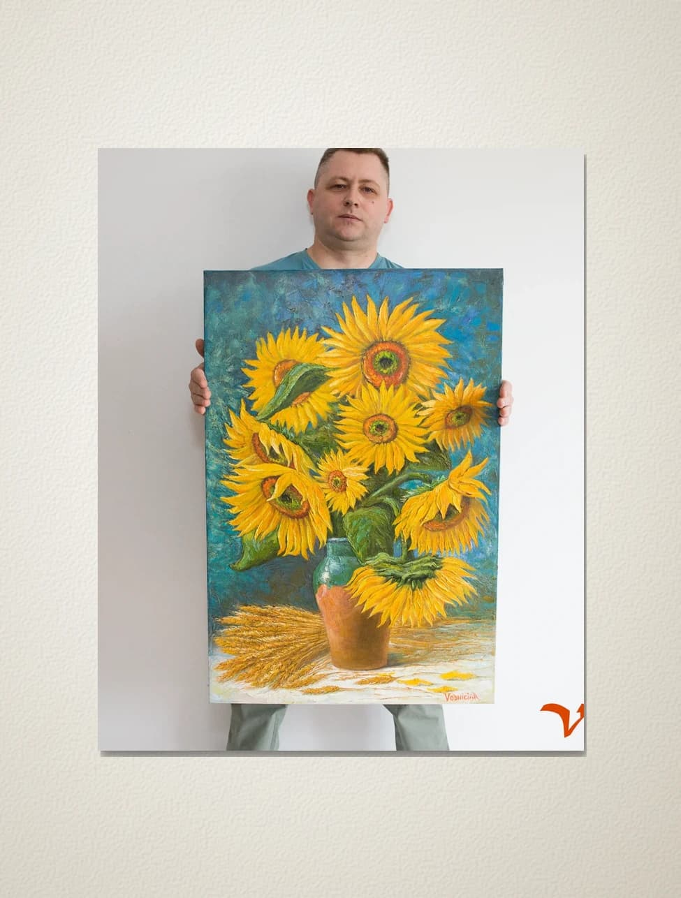Vodniciar Vladimir Artwork «Sunflowers» — 61x91cm oil on canvas 2014
