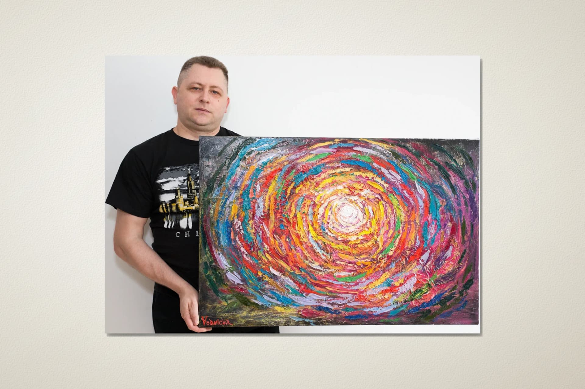 Vodniciar Vladimir Artwork «Vortex Tourbillon» — 61x91cm oil on canvas 2021