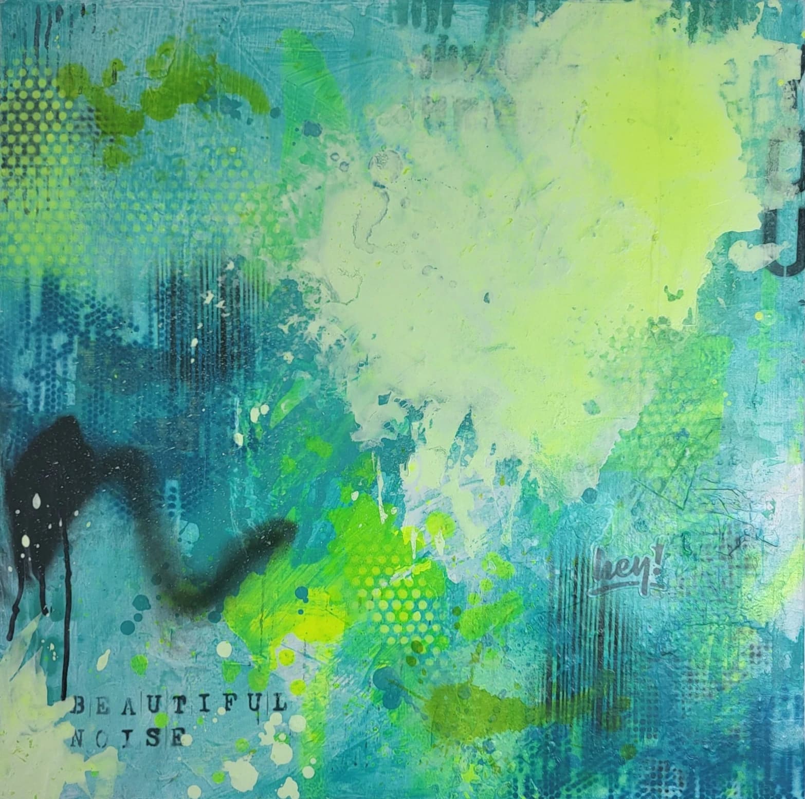 BEAUTIFUL NOISE – Original Urban Abstract Painting | Alexandra Lev Art