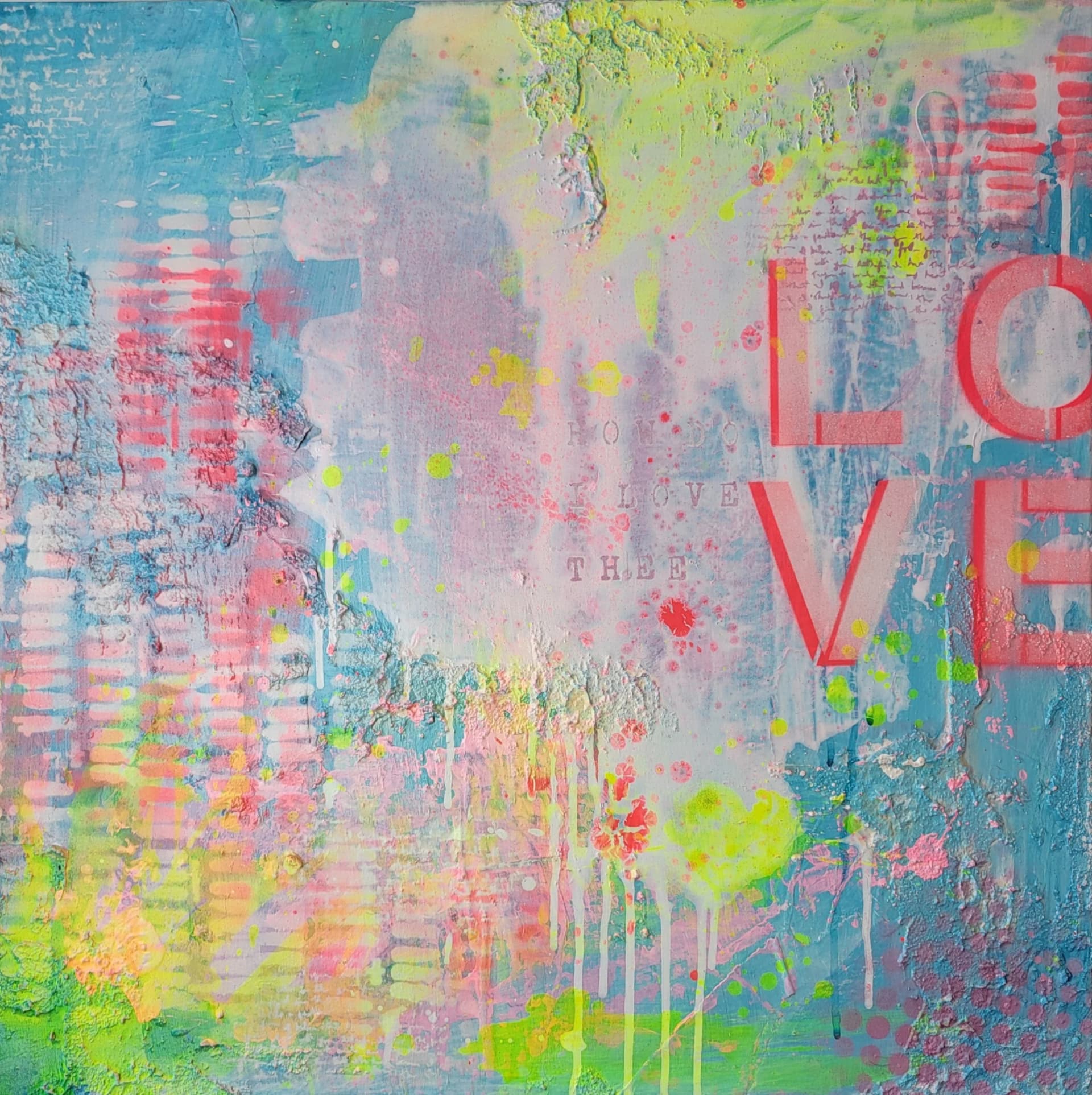 LOVE – Original Urban Abstract Painting | Alexandra Lev Art