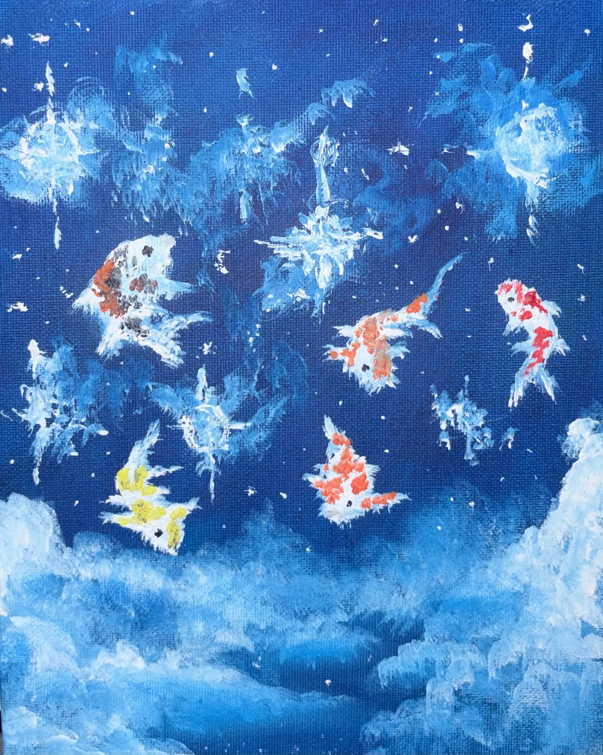 Artist-Des carpes koï dans le ciel
