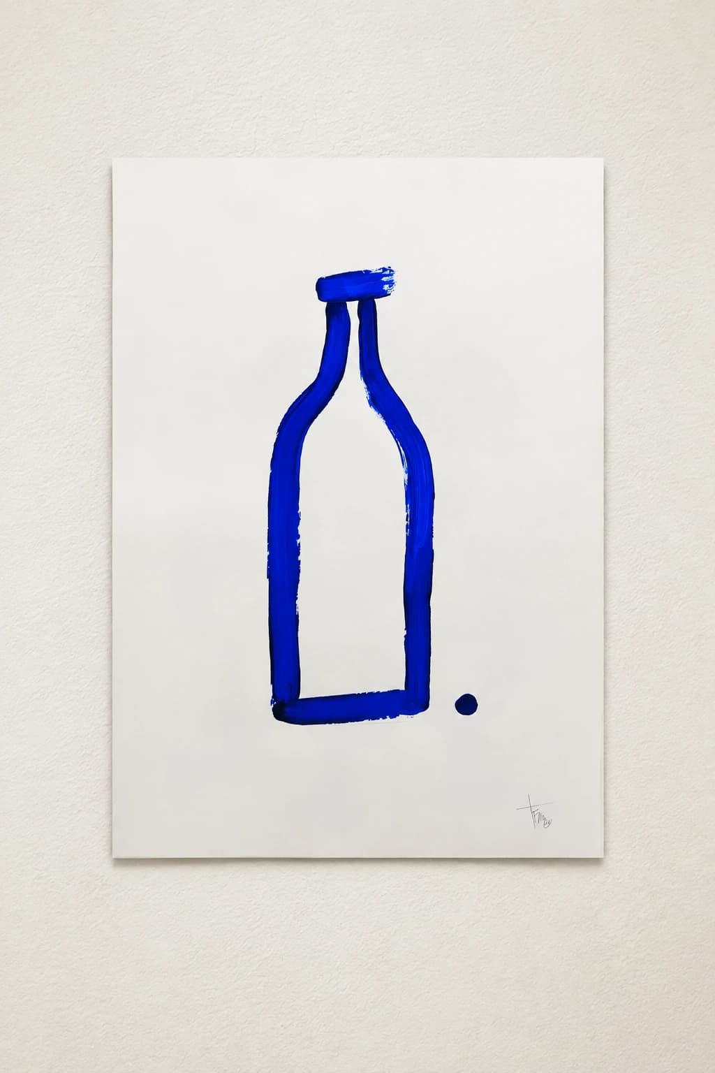 Une bouteille, point.
