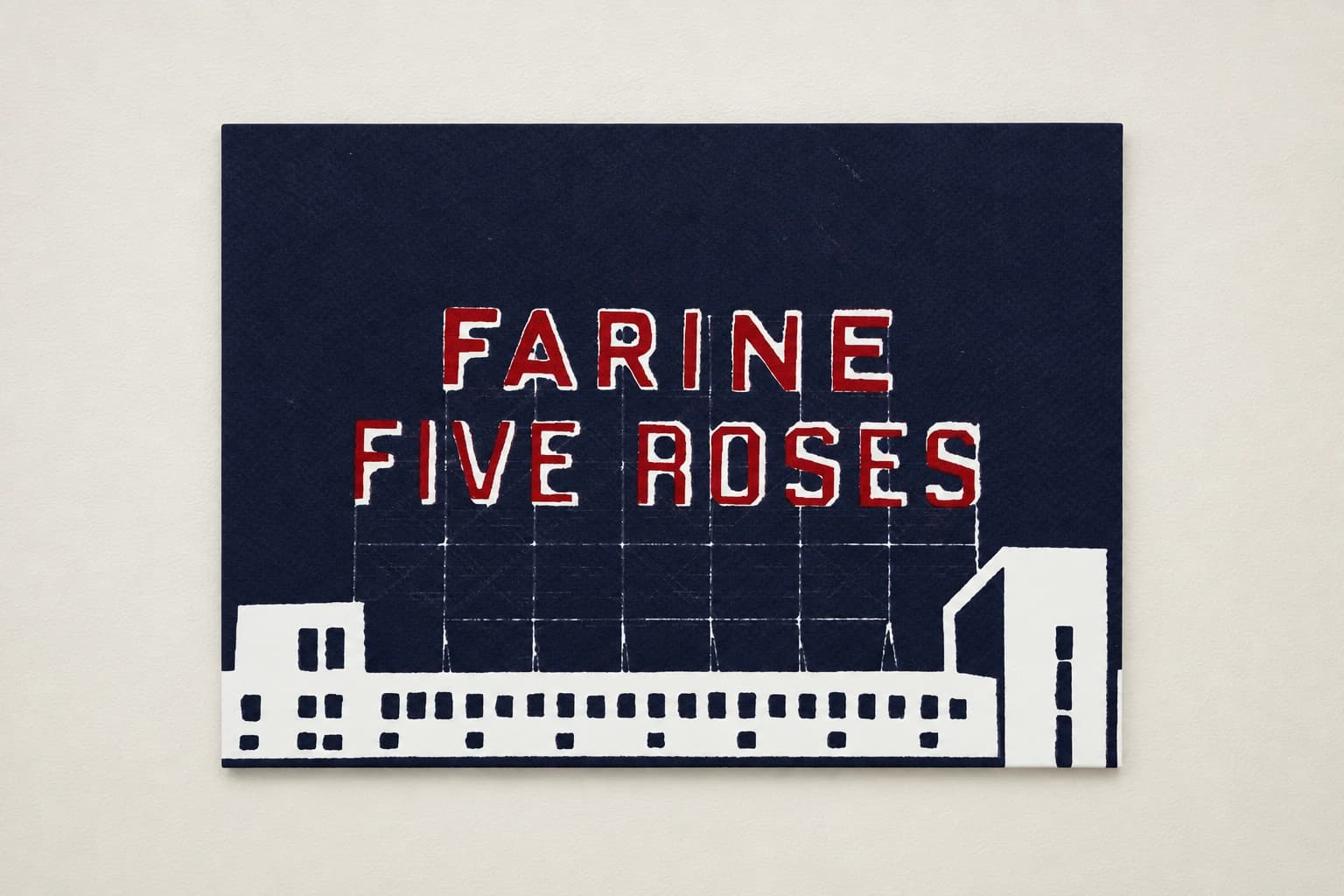 Five Blue and Red Roses