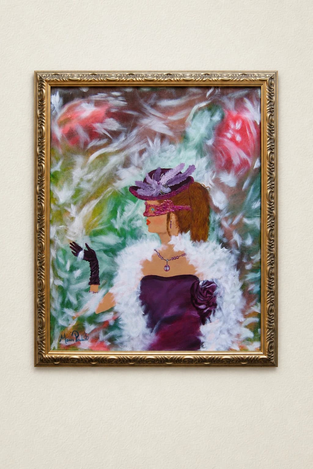 Woman with Feathers
